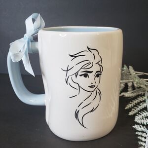 Collectible Rae Dunn Disney Frozen Elsa Ice Queen Double Sided Mug Stoneware